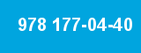 978 177-04-40 978 177-04-40